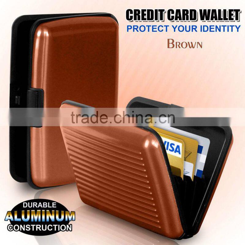 Aluminum Metal Waterproof Box Case Business Credit Card Holder Wallet