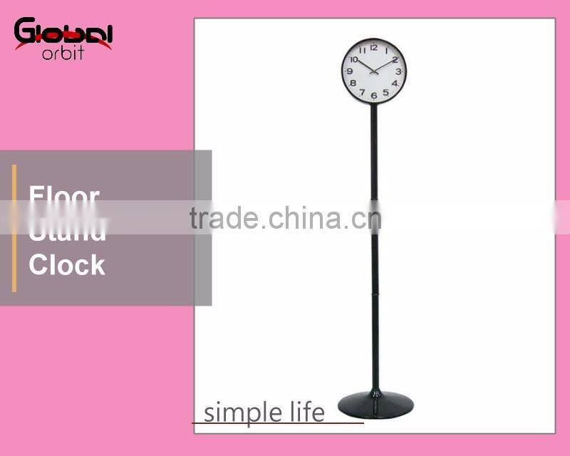 Office furniture modern digital standing clock, metal vintage floor clock