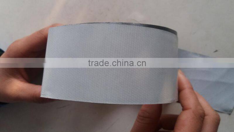 grey color cloth duct tape with 0.28mm thickness with rubber adhesive