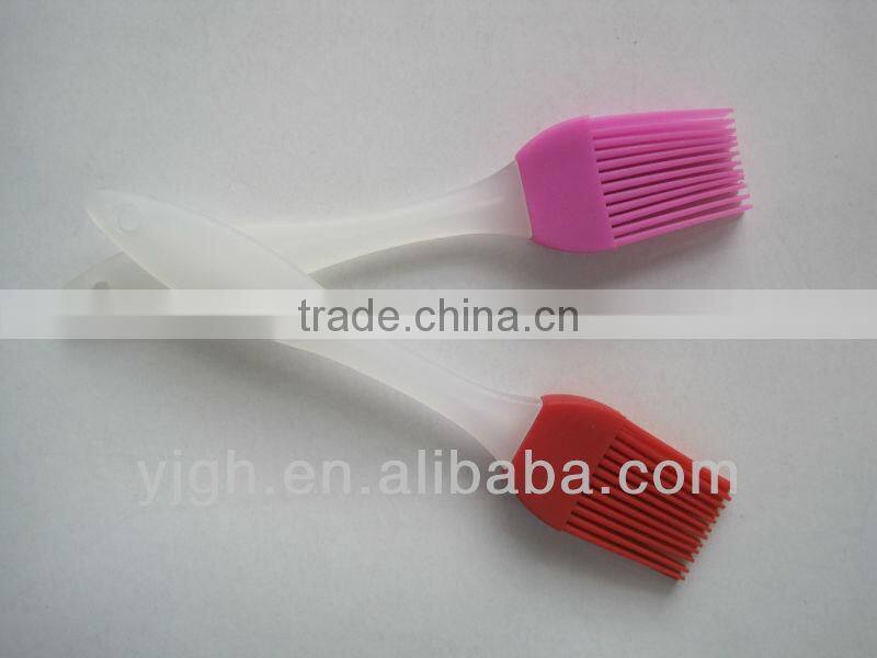 Transparent PS handle silicone spatula & brush