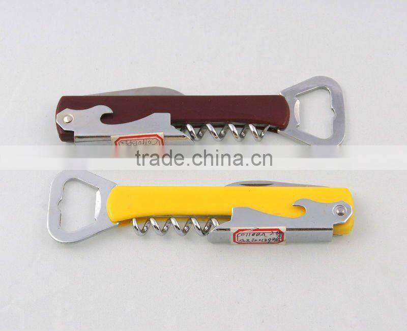 cheap bottle opener can opener wine opener metal bottle opener beer promotion cork remover(C0110BP)