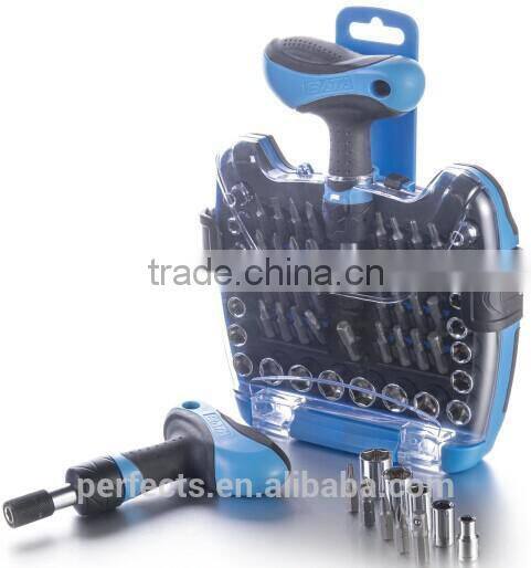 54PCS BIT& SOCKET TOOL SET CR-V HAND TOOL KIT WOOD WORKING TOOLS