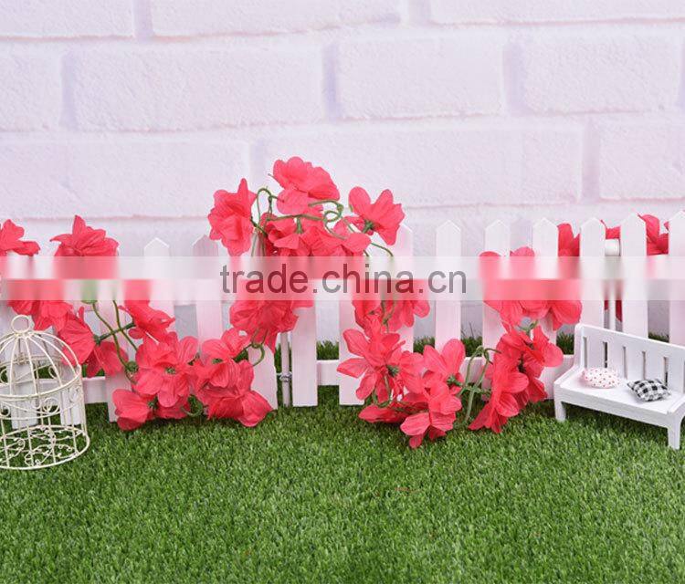 artificial hanging vine plant silk leaf garland