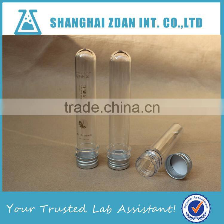 PET,PP,PS Plastic Test Tube With Screw Cap,Round Bottom