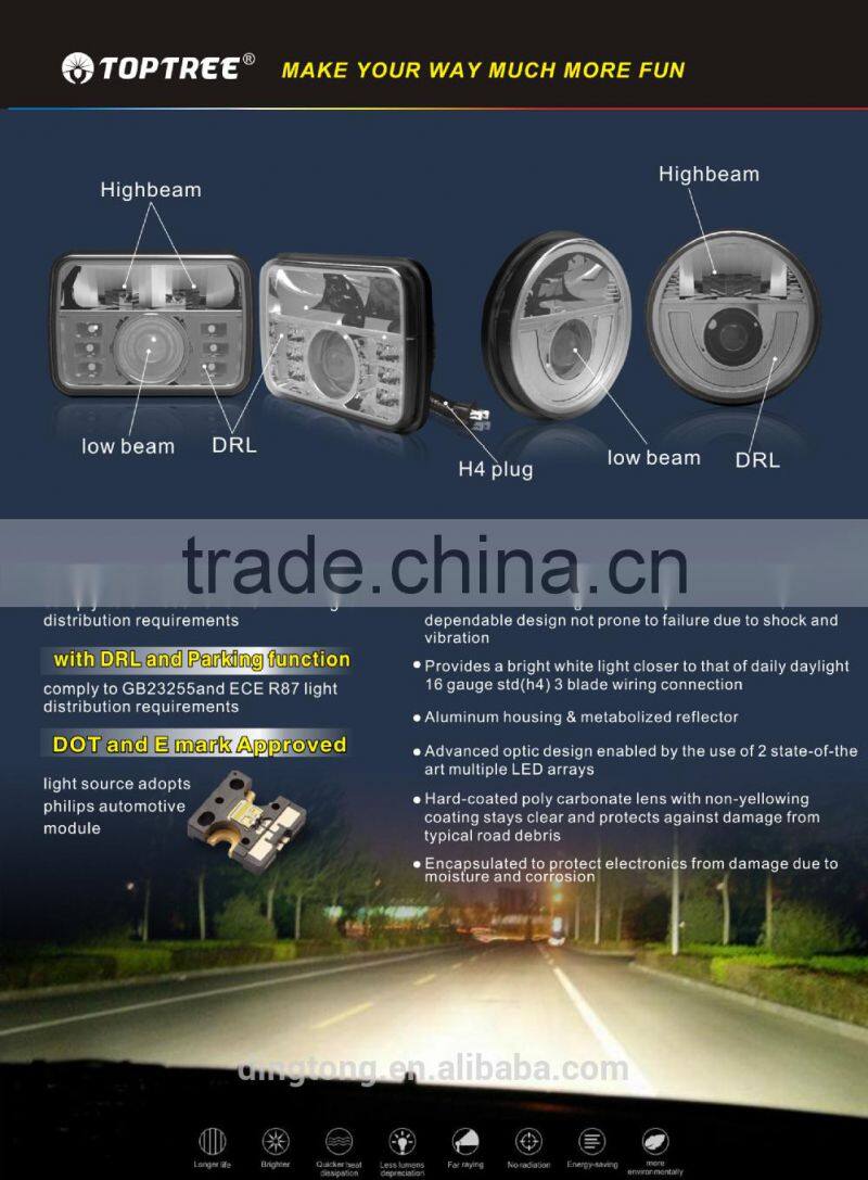 7inch led Je ep Head light Offroad Daytime Running Light LED Driving Light