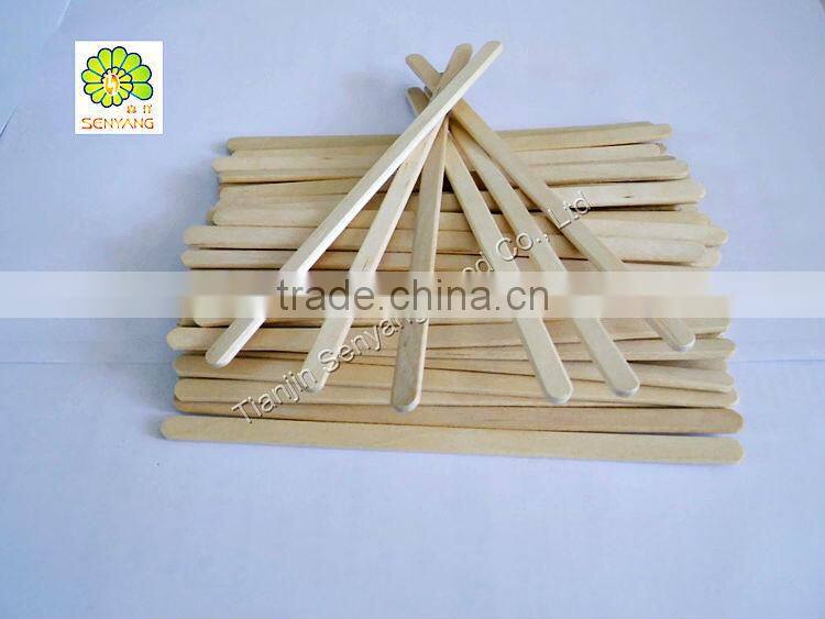 disposable individually paper wrapped wooden coffee stirrer