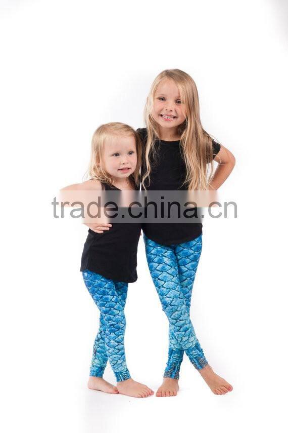 Kids Clothing Baby Girl Tights Printed Mermaid Pattern Leggings HSL2533
