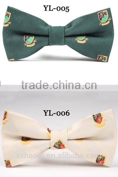 HD-B137 Fashion polyester men's bow tie for boy with mix pattern