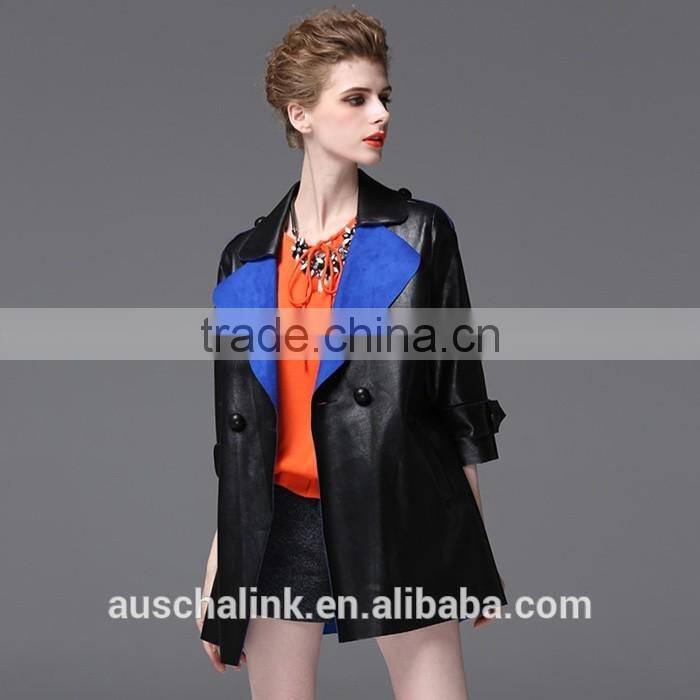new arrival fashion women waterproof pu sexy leather jackets customized