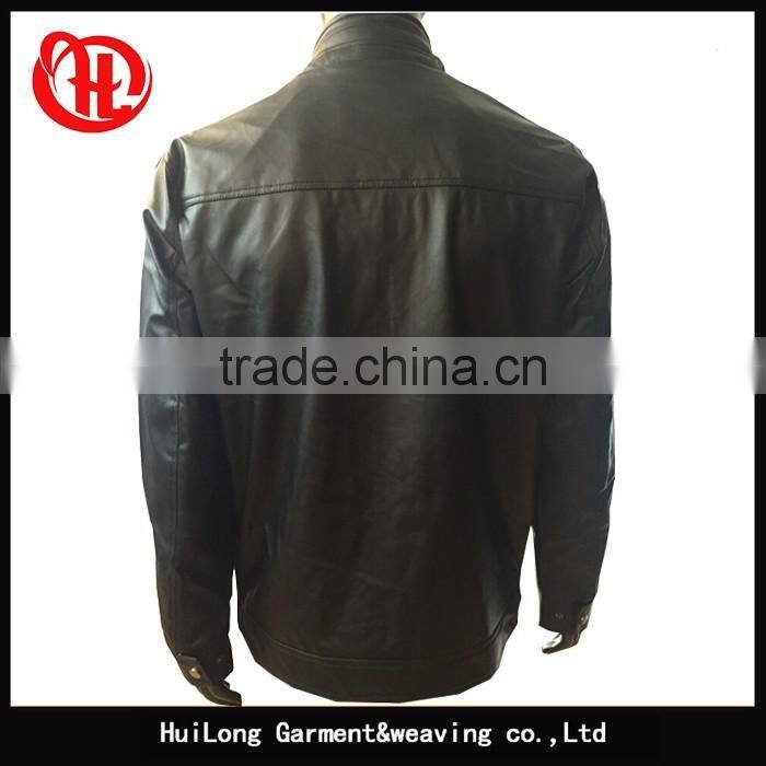 Men winter leather jacket pu leather coat for men