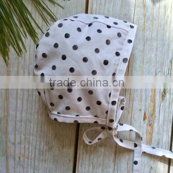 Polka Dots Cotton Baby Hat Hot Selling Bonnet Readymade Garments Wholesale