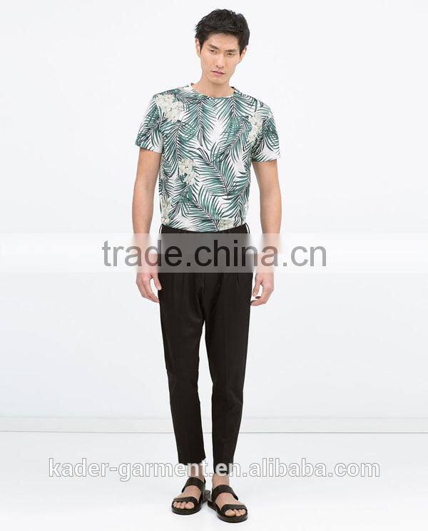 New Collection Korean Floral Print T shirt, Mens Sublimation T shirt, Beach Wear