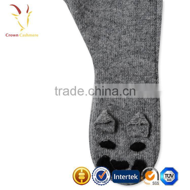 Intarsia Kids Cashmere Knitted Pants