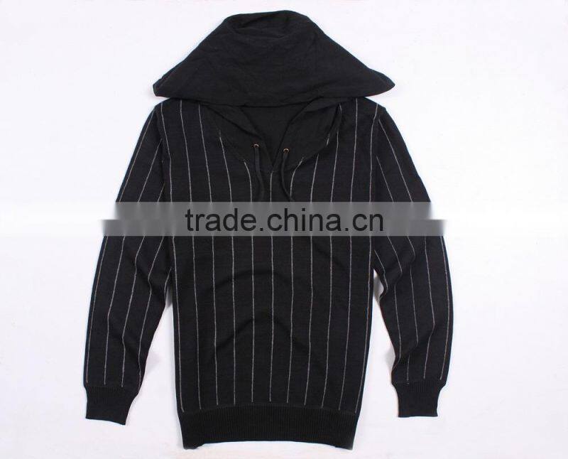 Hot Winter Men's Vertical Stripe Sweater