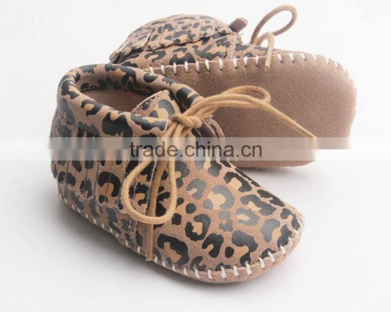 Wholesale warm fancy comfortable leopard baby boots