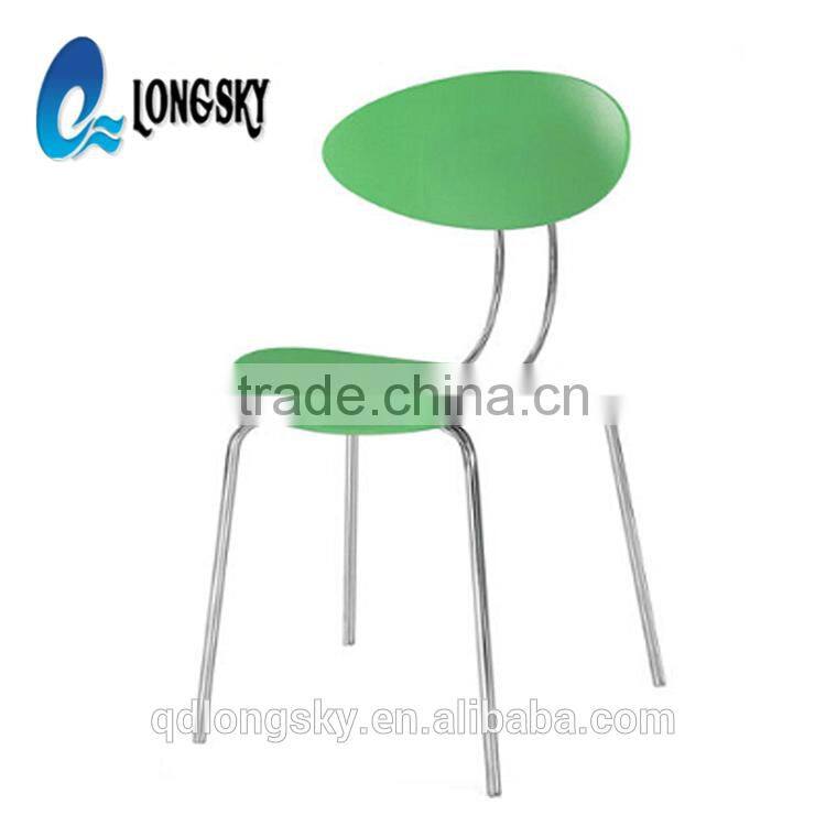 LS-4023 High Quatlity Elegant Modern Designer Plastic Dining Chair stackable pp chair price