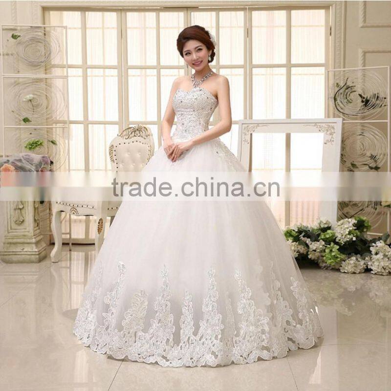 A Line Wedding Dresses Off Shoulder Pleated Lace Vintage Dress