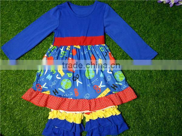 Cartoon Halloween Girls Clothing Sets of Printed Long Sleeve Baby Wholesale outfit Clothes