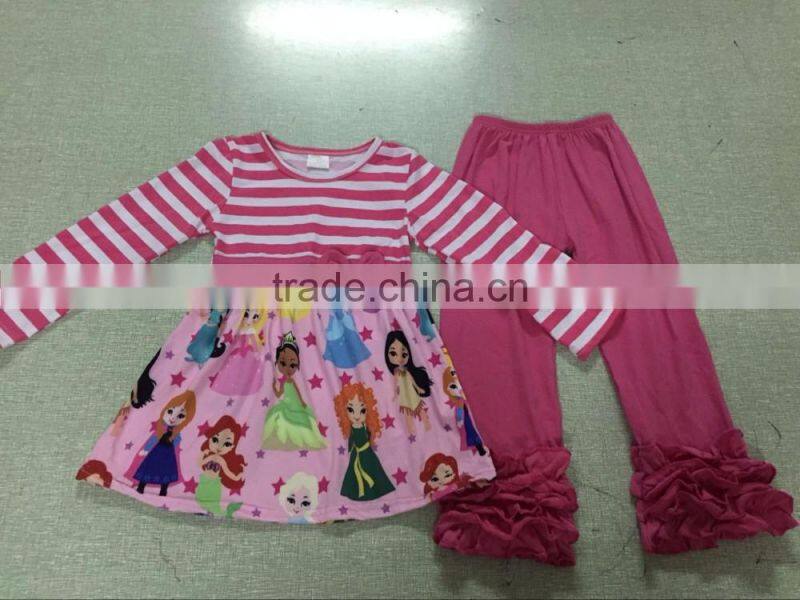 Girls Boutique Autumn Clothing Baby Clothes Hot Sale Cheap Baby Clothing Sets