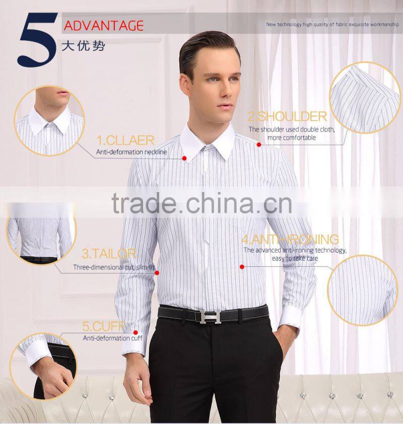 2015 Latest Design Men's Business Shirt Of Short Sleeve (DSHM027)