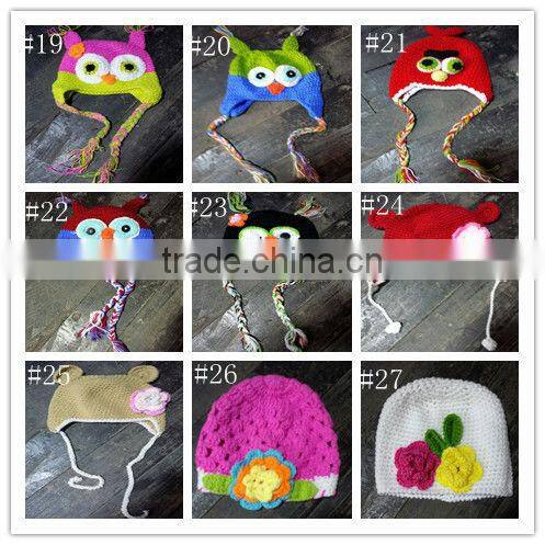 Brown Bear crochet hat Baby Boy/Girl Crochet Owl Animal Beanie Hat cute baby crochet hat