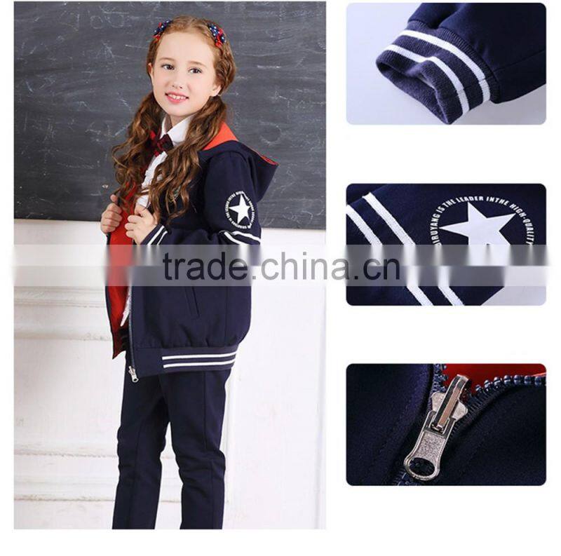 Latest sport suit for children ,high quality preschool uniform