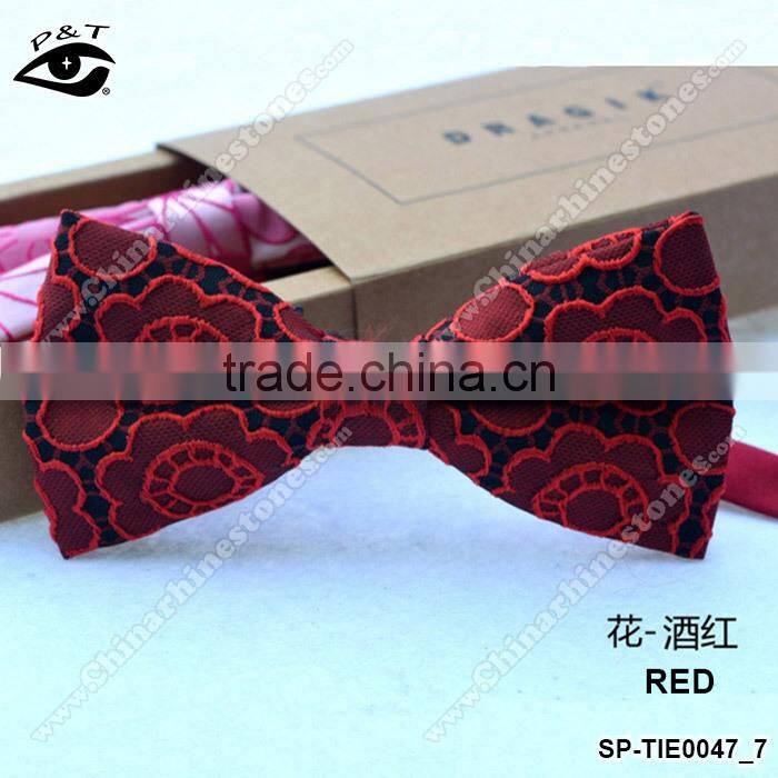 New Design High quality Jacquard Floral Bow Tie For Wedding party dance