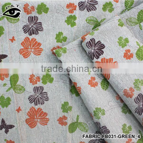 150CM width Canvas Fabric Flower butterfly Pattern Linen Fabric for cushion, bolster, tablecloth, bags, decorative