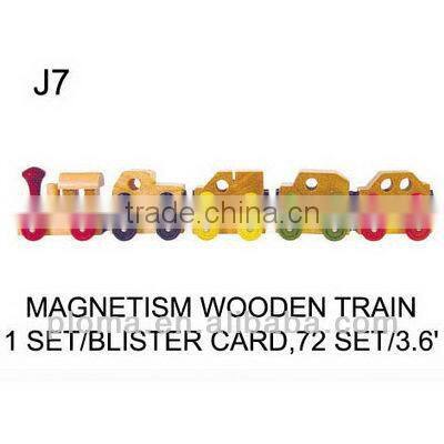 TOYS FOR KID (J7) MAGNETISM WOODEN TRAIN
