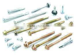 Made in Taiwan Steel Stainless Steel Copper TRIM OVAL HEAD PHIL WITH SPECIAL WASHERSELF DRILLING SCREW