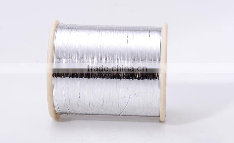 Metallic clear yarn
