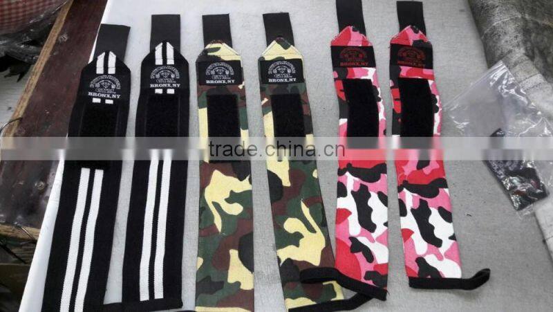 Custom Camo Printed Crossfit Fitness Wrist Wraps with Customized logo