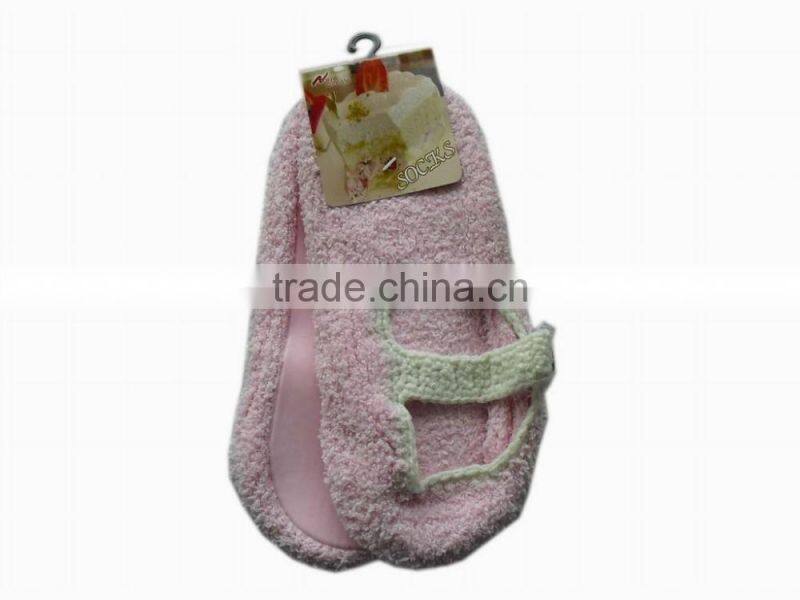 anti-slip indoors shoes , fuzzy microfiber warm socks,Women thermal microfiber cozy socks
