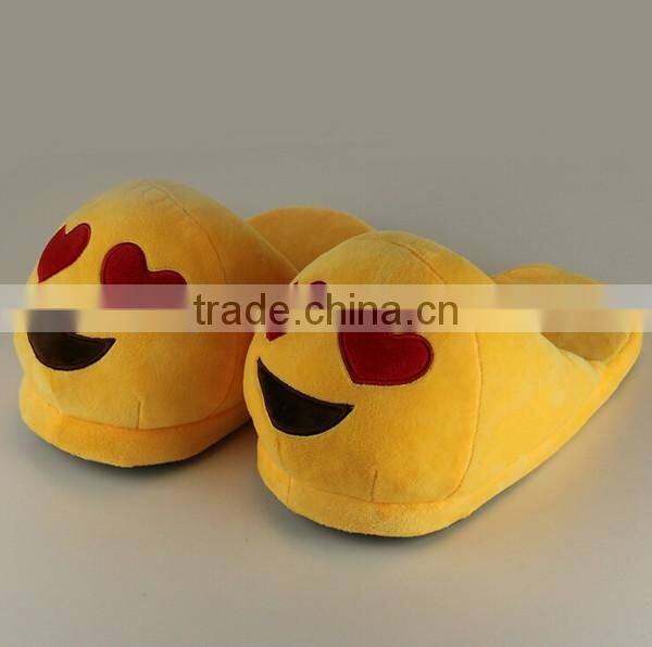 Popular Indoor Soft Plush Emoji Slippers