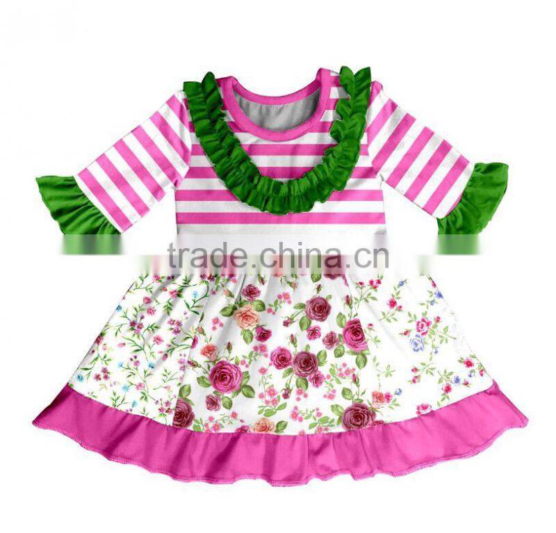New design wholesale baby girl boutique matching clothing sets smocked baby girl dress