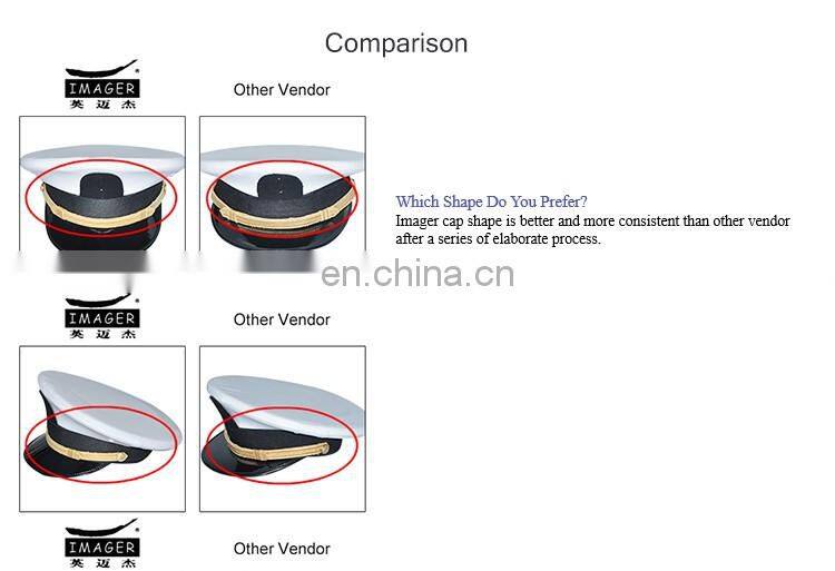 Customized Patrolman Constable Peaked Cap with Cover for Student