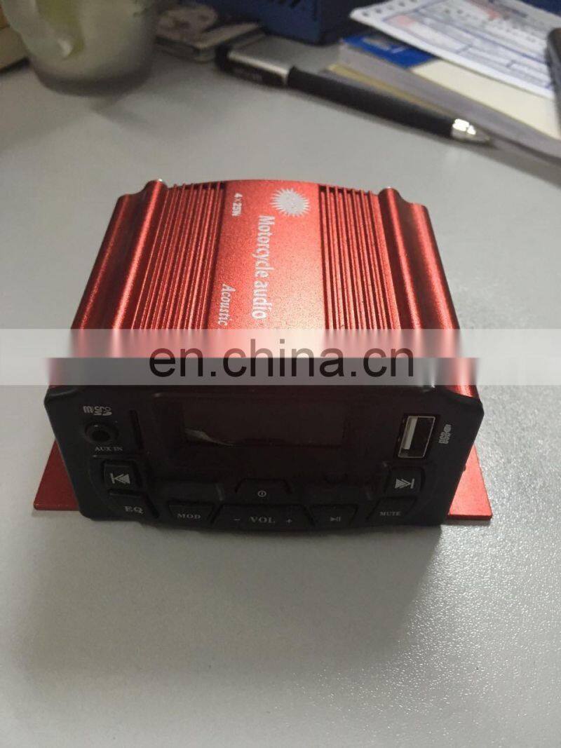 Auto technical parameters with Supporting audio output function Motorcycle MP3