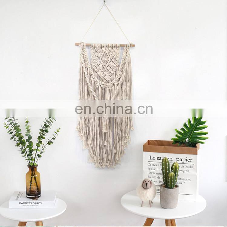 Modern Tribal Ethnic Embroidered Handmade Cotton Wall Decor Tapestry