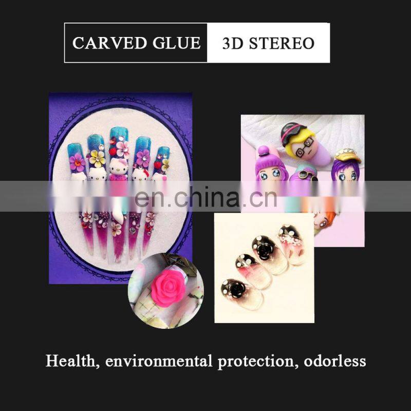 6 Colors UV Nail Luminous 3D 4D 5D Sculpted Color Uv Nail Gel Free Sample