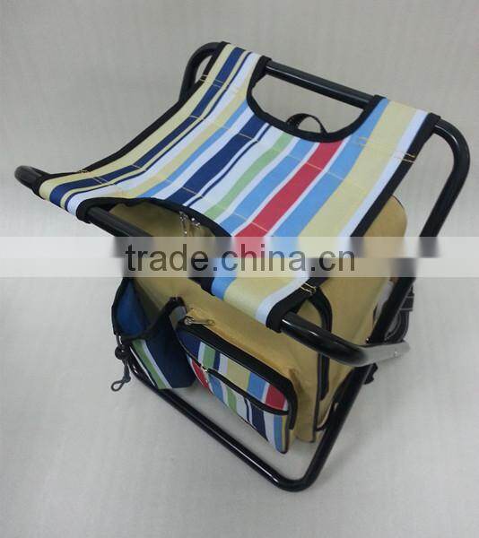 multipurpose foldable cooler stool with straps