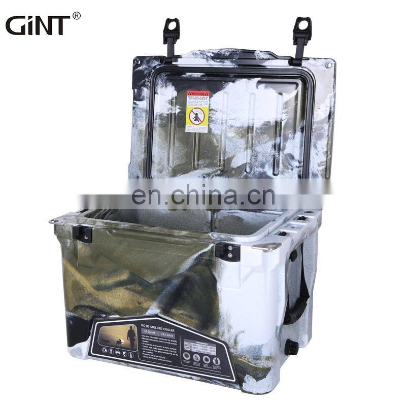 New Color insulated ice chest for out door camping fishing Middle size Cooler box Hot Sell waterproof Hard cooler box