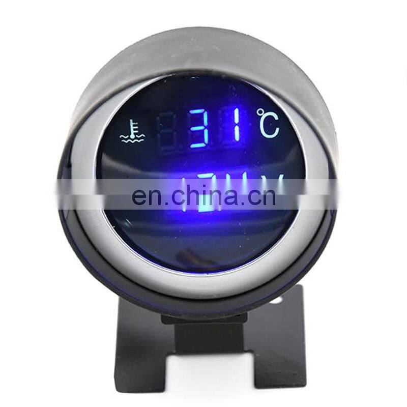 sensor temperatura moto 2 in 1 12V Car Truck Water Temperature Gauge temperature sensor Volt Voltage Meter motorcycle Spherical