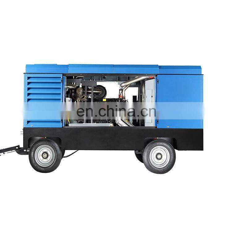 Liutech Large Air 1000cfm High Pressure Diesel Portable Screw Air Compressor For Drilling Machine