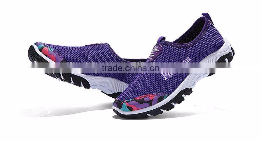rubber sole comfortable breathable summer mesh women men beach shoes