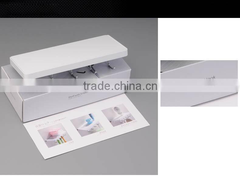 stainless steel bathroom shelf with toilet paper holder / wall mounted bathroom shelf / bathroom accessory