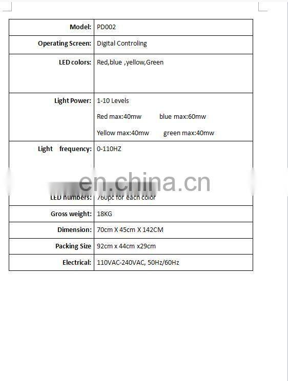 2022 hot sale Acne removal Skin Rejuvenation led light therapy pdt photodynamic Dynamical Therapy LED Photon Whitening