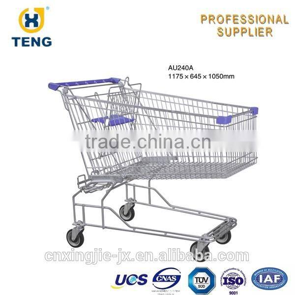 Steel Shopping Cart Steel Material Shopping Trolley In Shop