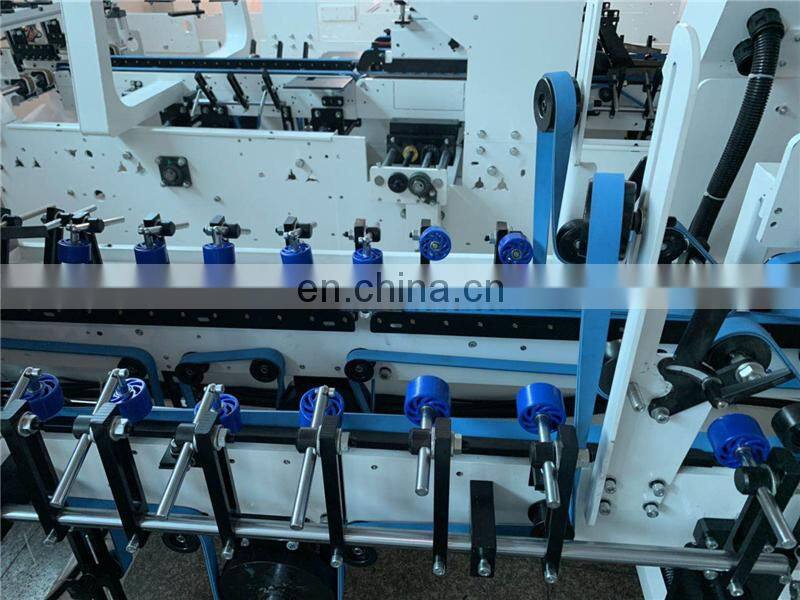 UFG800B Automatic Anti-heat Hot Coffee Insulated Paper Cup Carton Sleeve Fan Folder Gluer Making Machine