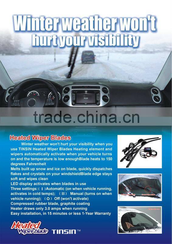 heated wiper blade 12V manufacturer special for the cold erea