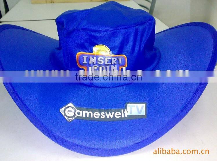 white blank cowboy hats, blank foldable nylon sun shade hats